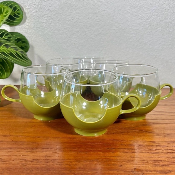 Vintage Pyrex Drinkups Roly Poly Glasses - Picture 6 of 10